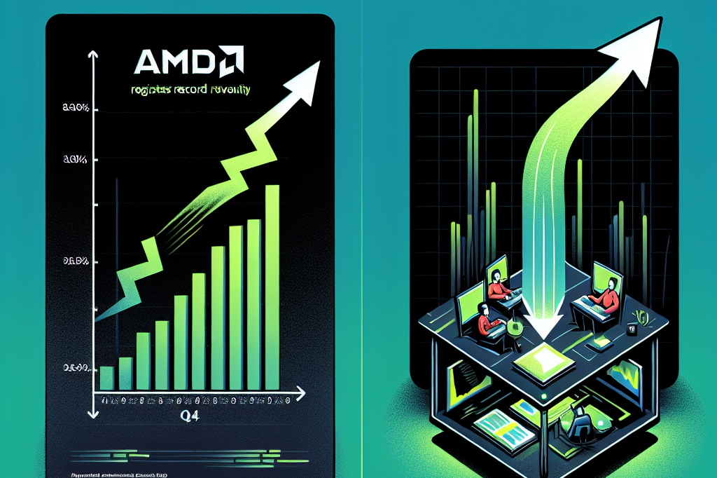 AMD registra receita recorde, mas previsão para o Q4 decepciona.