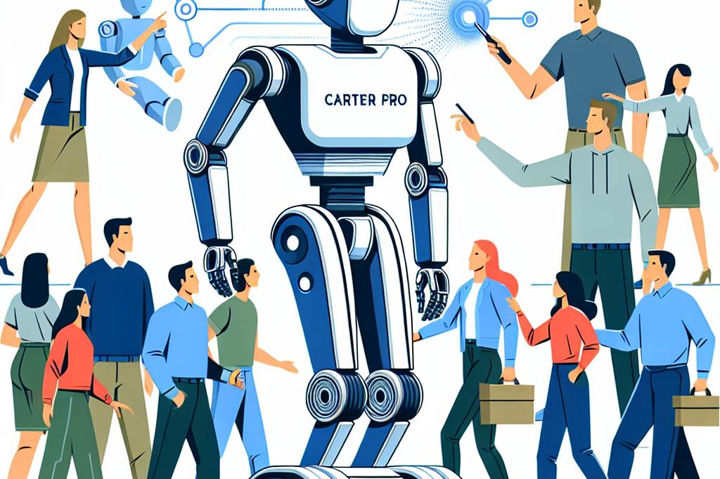 O robô Carter Pro da Robust AI foi projetado para trabalhar com humanas e ser movido por elas.