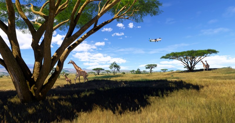 Microsoft Flight Simulator 2024 simula a savana africana porque pode.