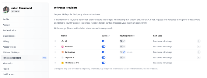 Hugging Face Inference Providers