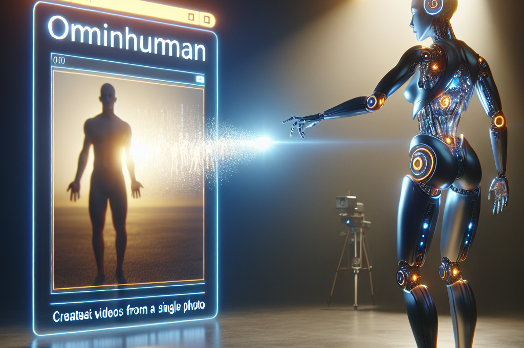 OmniHuman: A nova IA da ByteDance cria vídeos realistas a partir de uma única foto.