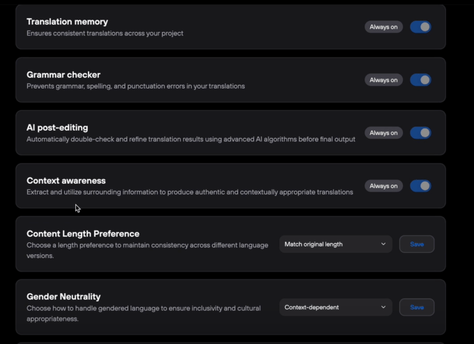 Painel da Lingo.dev