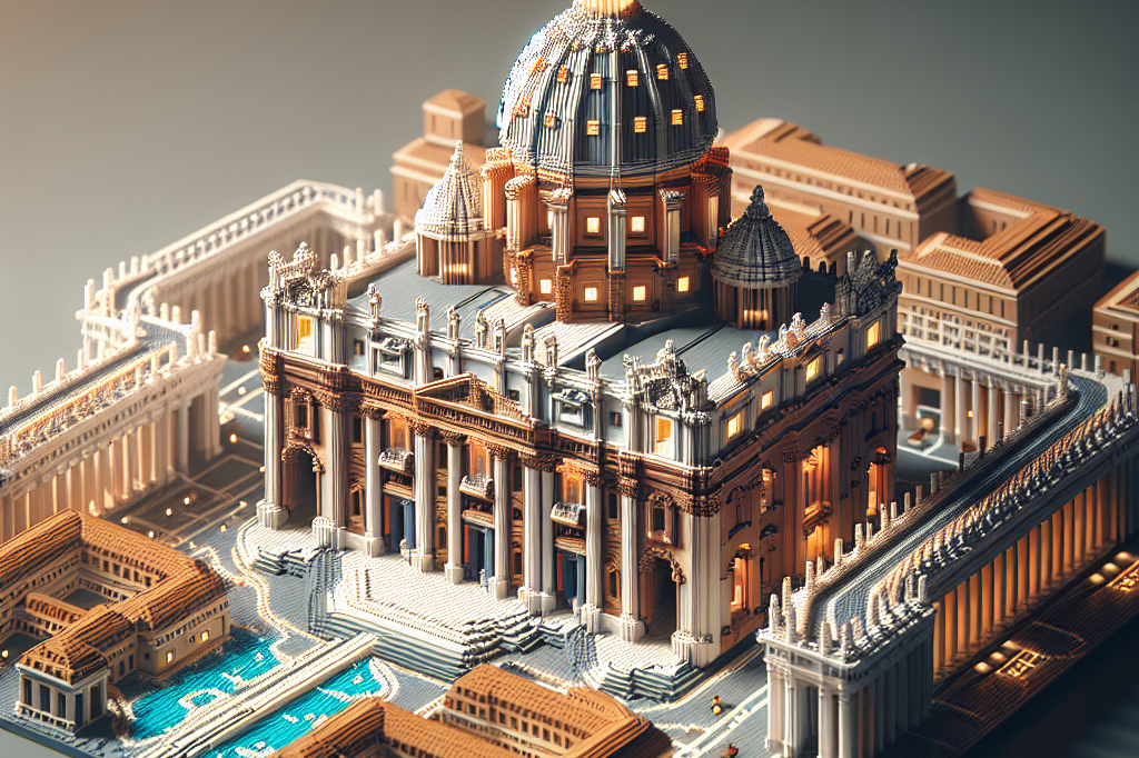 Minecraft Education lança réplica da Basílica de São Pedro no Vaticano