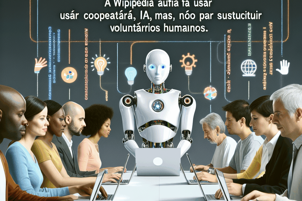 A Wikipedia afirma que usará IA, mas não para substituir voluntários humanos.