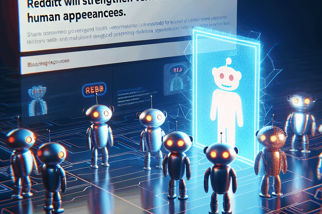 Reddit irá intensificar a verificação para barrar bots de IA com aparência humana.