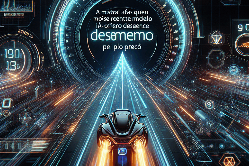 A Mistral afirma que seu mais recente modelo de IA oferece desempenho superior pelo preço.