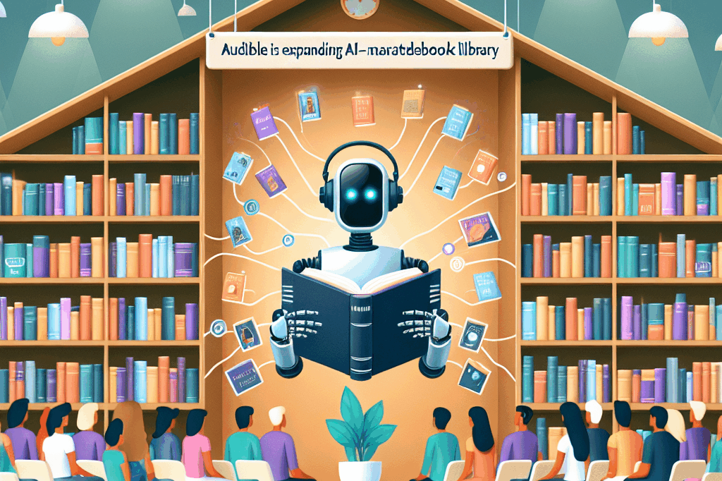 Audible está expandindo sua biblioteca de audiolivros narrados por IA.