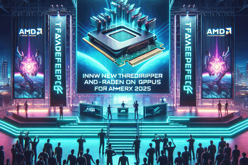 A AMD revela novos CPUs Threadripper e GPUs Radeon para gamers na Computex 2025.