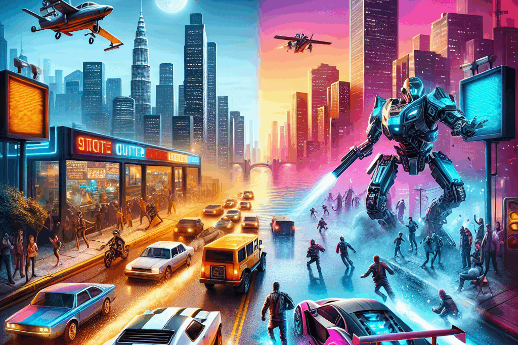 Build a Rocket Boy lança trailer detalhando a mistura de Grand Theft Auto e combate de robôs com IA de MindsEye