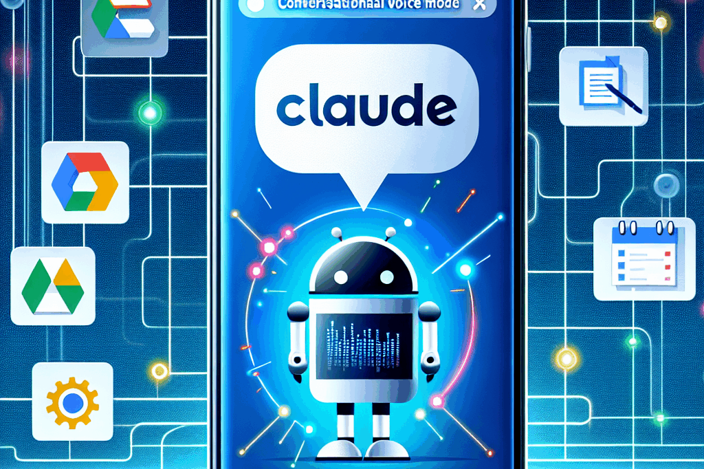 Anthropic lança o modo de voz conversacional Claude em dispositivos móveis, que busca no Google Docs, Drive e Calendar.